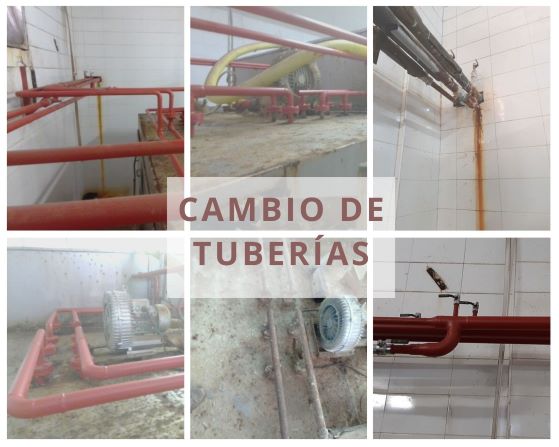 Sustitución de tubería industrial